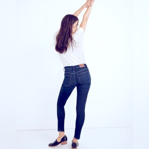Madewell 9&quot; Mid-Rise Skinny Jeans TENCEL™ Denim Edition Size 28 - Picture 2 of 10